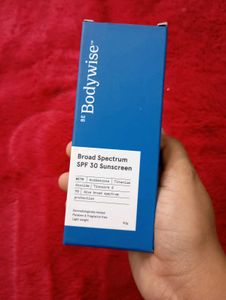 be bodywise broad spectrum sunscreen with SPF 30