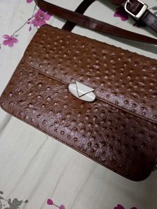 Brown leather Crossbody Bag