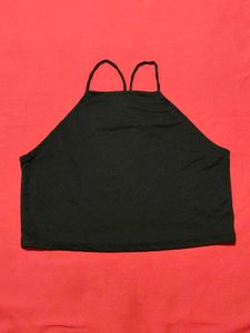Black Strappy Crop Top – H&amp;M