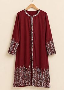 Embellished Maroon sequence work shrug