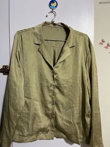 Satin Feel Collared Shirt