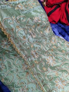 Elegant Embroidered Dress Material
