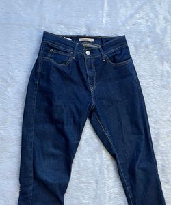 Classic Dark Wash Denim Jeans