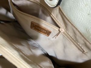 Stylish Cream &amp; Brown Handbag