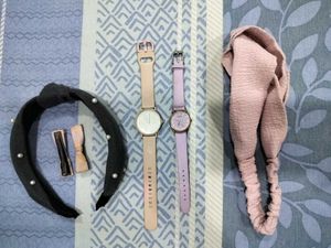 Bundle of 2 Watches & Hair Accessories