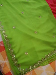 cut border green 💚 saare 🤩