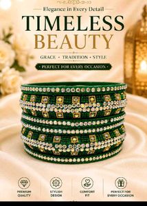 New Stunning Emerald Green Bangles