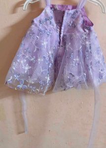 Sparkly Lavender Butterfly Dress