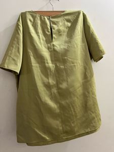 Lime Green Round-Neck T-Shirt