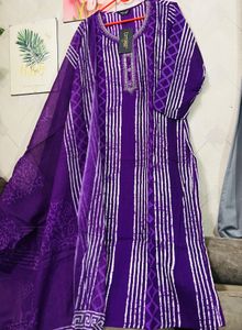 cotton Purple Kurta Set unused fixed price