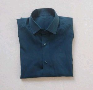 Bottle Green Stitching formal Shirt