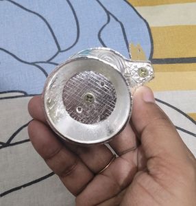 DIWALI GIFT Laxmi Mata With Diya In Silver Color