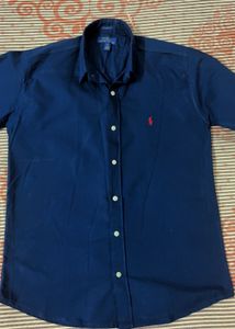 Classic Navy Blue Button-Down Shirt