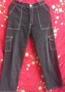 this charcoal cargo jeans