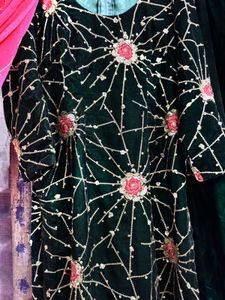 Velvet Suit With Dupatta