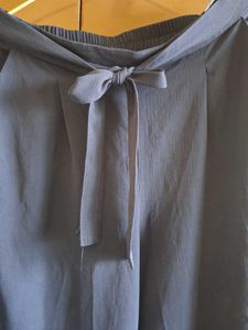 Women's Navy Cold Shoulder Cord Set