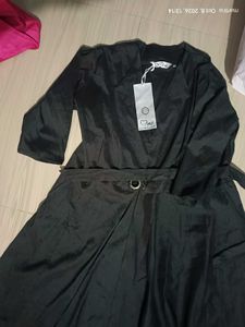 Chic Black Maxi Dress with Belt