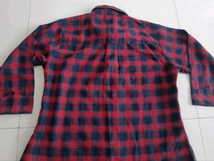 Red Plaid Flannel Shirt