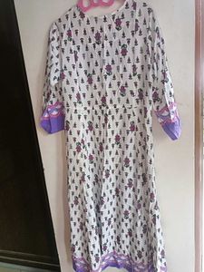 Women's Floral Print Anarkali Kurta