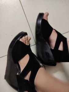 Black Zipper Heels