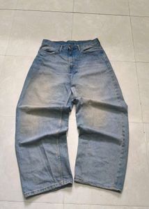 Baggy Light Wash Denim Jeans (New condition)