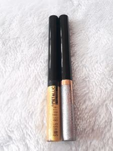 Swiss Beauty Metallic Eyeliner, Eye MakeUp (Silver