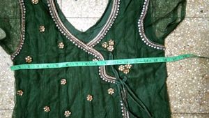 OFFER🔥💚Emerald Green Embellished Ethnic Anarkali