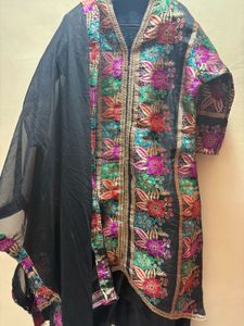Embroidered Kurta Set with Dupatta