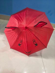 Cute Red Umbrella with Bunny Ears