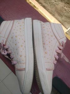 Cute Pink High Top Sneakers