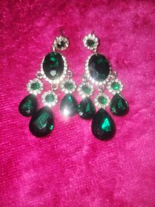 Emerald Green Chandelier Earrings
