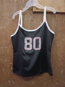 Stylish Black Tank Top - '80' Graphic