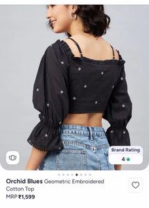 Black off shoulder Top