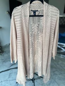 Peach Knit Cardigan