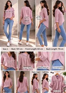 Dusty Rose Long Sleeve Tunic Top