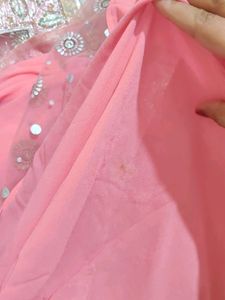 Net and georgette Saree
