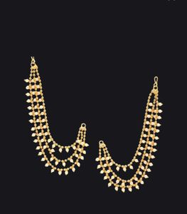 Elegant Pearl Jhumka Ear Cuffs