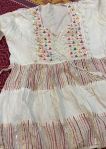 Embroidered Cotton Kurta