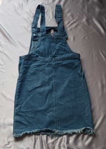 Denim Dungaree Dress