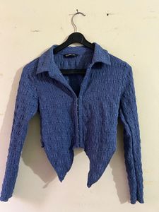 Zudio Textured Blue Shirt