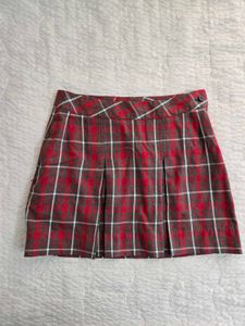 Classic Plaid Pleated Skirt waist 28/30