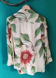 Flowy Floral Print Summer Shirt