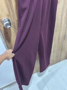 Stylish Burgundy Jumpsuit