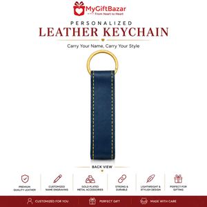 Personalized Leather Keychain