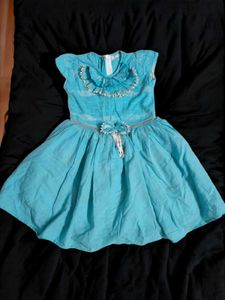 Adorable Blue Dress for Girls