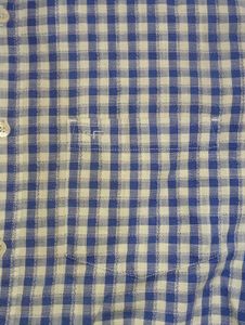 Blue &amp; White Checked Shirt