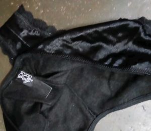Black Lace Satin Panty