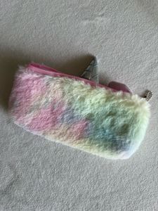 Cute Fluffy Unicorn Pencil Case