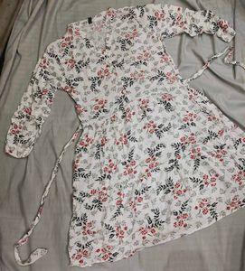 Floral Print Midi Dress/ short kurti