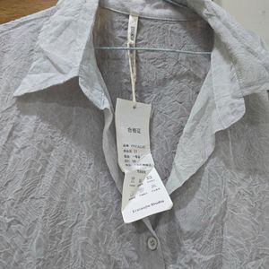 Textured Button-Up Shirt